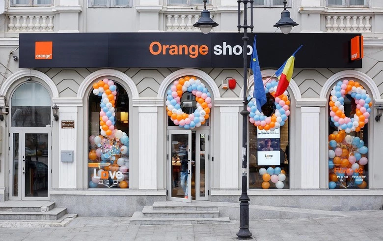 Orange store in Romania